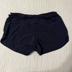 Navy lululemon shorts